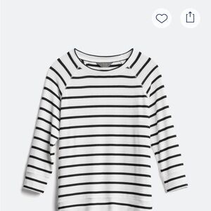 41 Hawthorn Black and White Striped Sweater